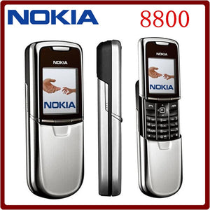 Nokia 8800 Original Mobile Phone English/Russian keyboard GSM FM Radio Bluetooth Refurbished Cellphone Gold Silver Black