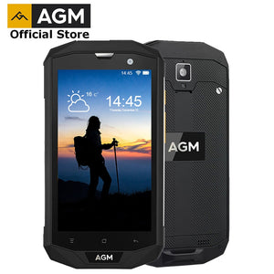 OFFICIAL AGM A8 5"4G FDD-LTE Android 7.1 Mobile Phone Dual-SIM IP68 Rugged Phone Quad Core 13.0MP 4050mAh NEW NFC OTG Smartphone