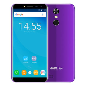 OUKITEL C8 5.5" 18:9 Infinity Dispaly Curved 3G Mobile Phone Android 7.0 Quad Core 2GB+16GB Fingerprint 8MP 3000mAh Smartphone