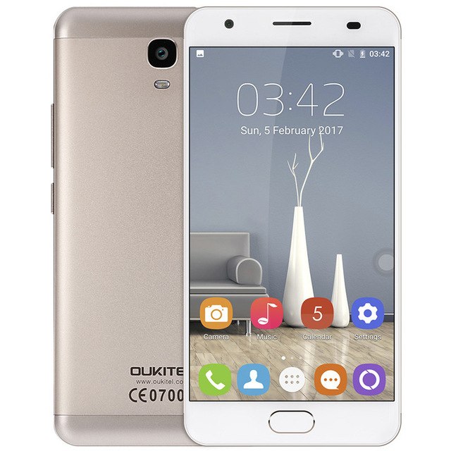 OUKITEL K6000 Plus Android 7.0 Mobile Phone 5.5'' MTK6750T Octa Core 4GB 64GB  8MP+16MP 6080mAh12V/2A Quick Charge Cellphone
