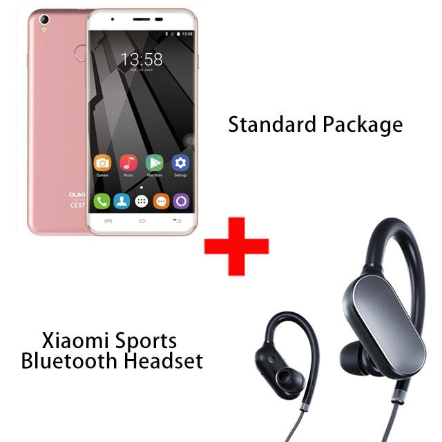 OUKITEL U7 Plus 5.5 Inch Mobile phone Android 6.0 MTK6737 Quad Core 1.3GHz 2G RAM 16G ROM 13MP Fingerprint 4G LTE Smartphone