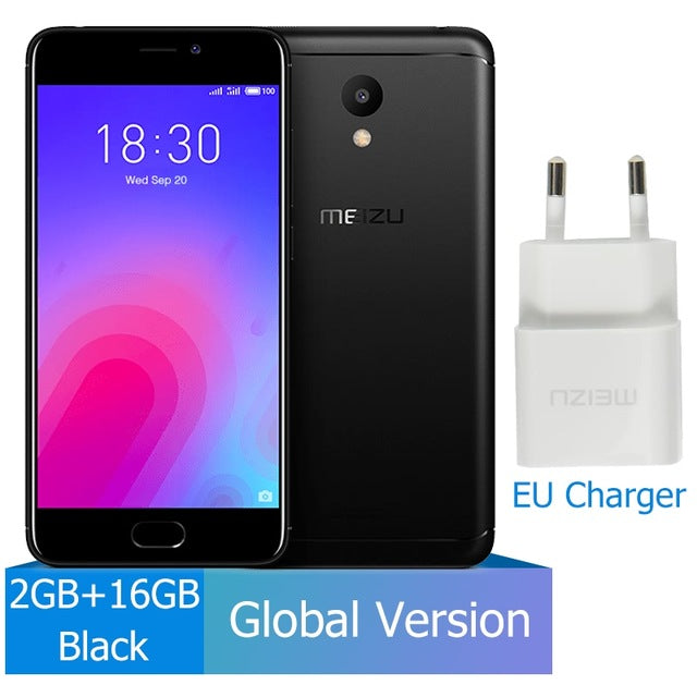Official Meizu M6 2GB RAM 16GB ROM Global Version Mobile Phone Octa Core 5.2 inch 13.0MP Rear Camera 3070mAh  Fingerprint ID