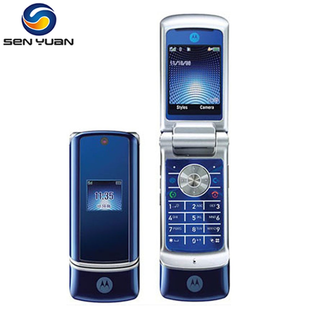 Origianl Motorola K1 Mobile Phone  2MP Camera Bluetooth Russian keyboard support Flip k1 cellphone