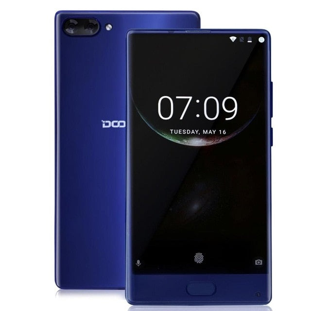 Original DOOGEE MIX 4G Mobile Phones Android 7.0 4GB RAM 64GB ROM Octa Core Smartphone 720P Dual Back Camera 5.5 inch Cell Phone