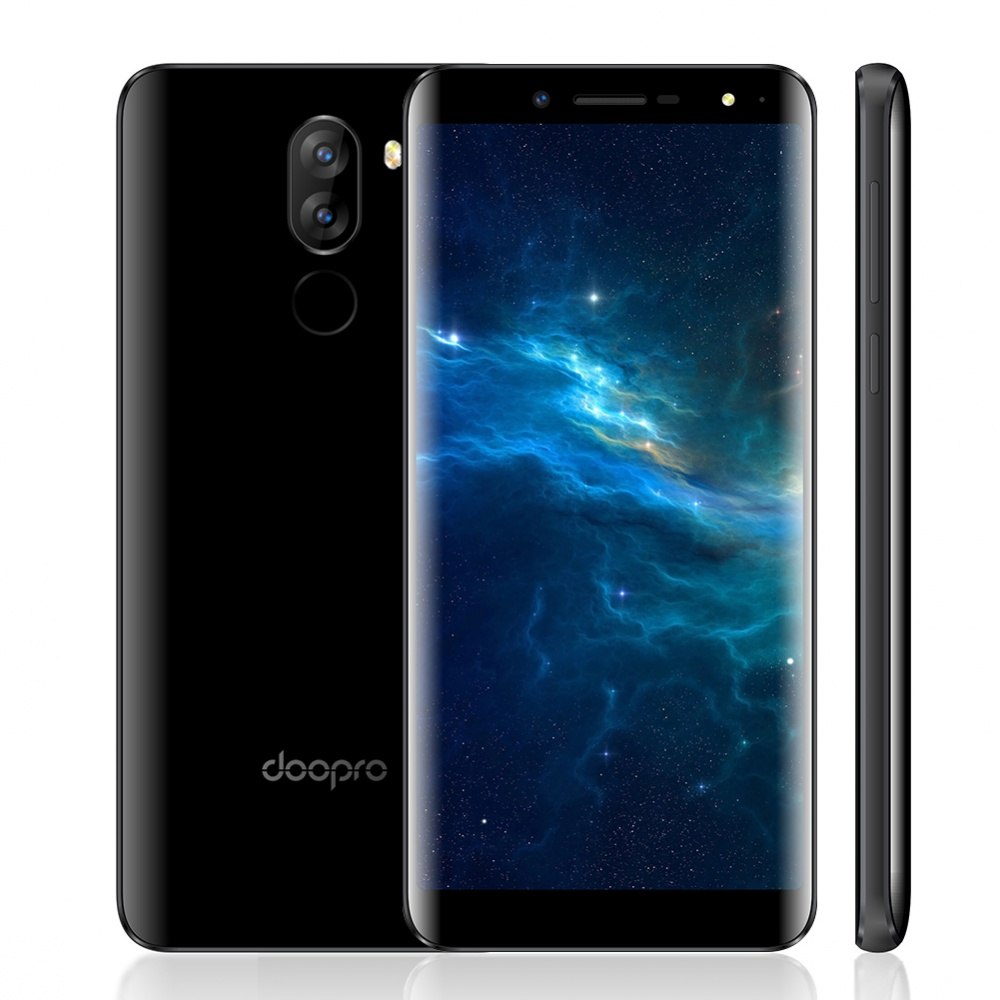 Original Doopro P5 5.5" 18:9 Smartphone Android 7.0 MTK6580 Quad Core 3500mAh RAM 1GB ROM 8GB Fingerprint 3G WCDMA Mobile phone