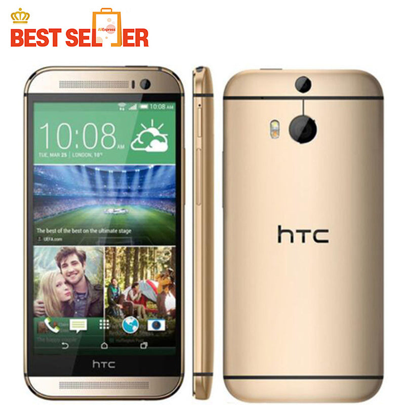 Original HTC One M8 Unlocked GSM/WCDMA/LTE Quad-core RAM 2GB Cell Phone HTC M8 5.0 Inch 3 Cameras Mobile Phone EU/US Version