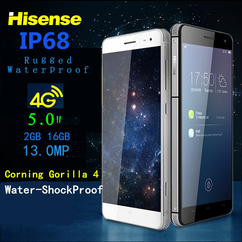 Original Hisense C20/C20S Waterproof Smartphone 4G Lte IP67 CellPhone Ultra-thin 3GB 32GB 5inch Shockproof Android Mobile Phone