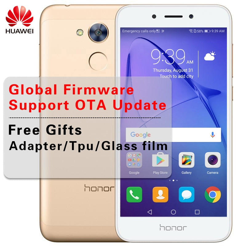 Original Huawei Honor 6A Play Octa Core  Mobile Phone 5.0 Inch Android 7.0 Fingerprint Dual SIM 13MP 3020mAh Smartphone OTA FM