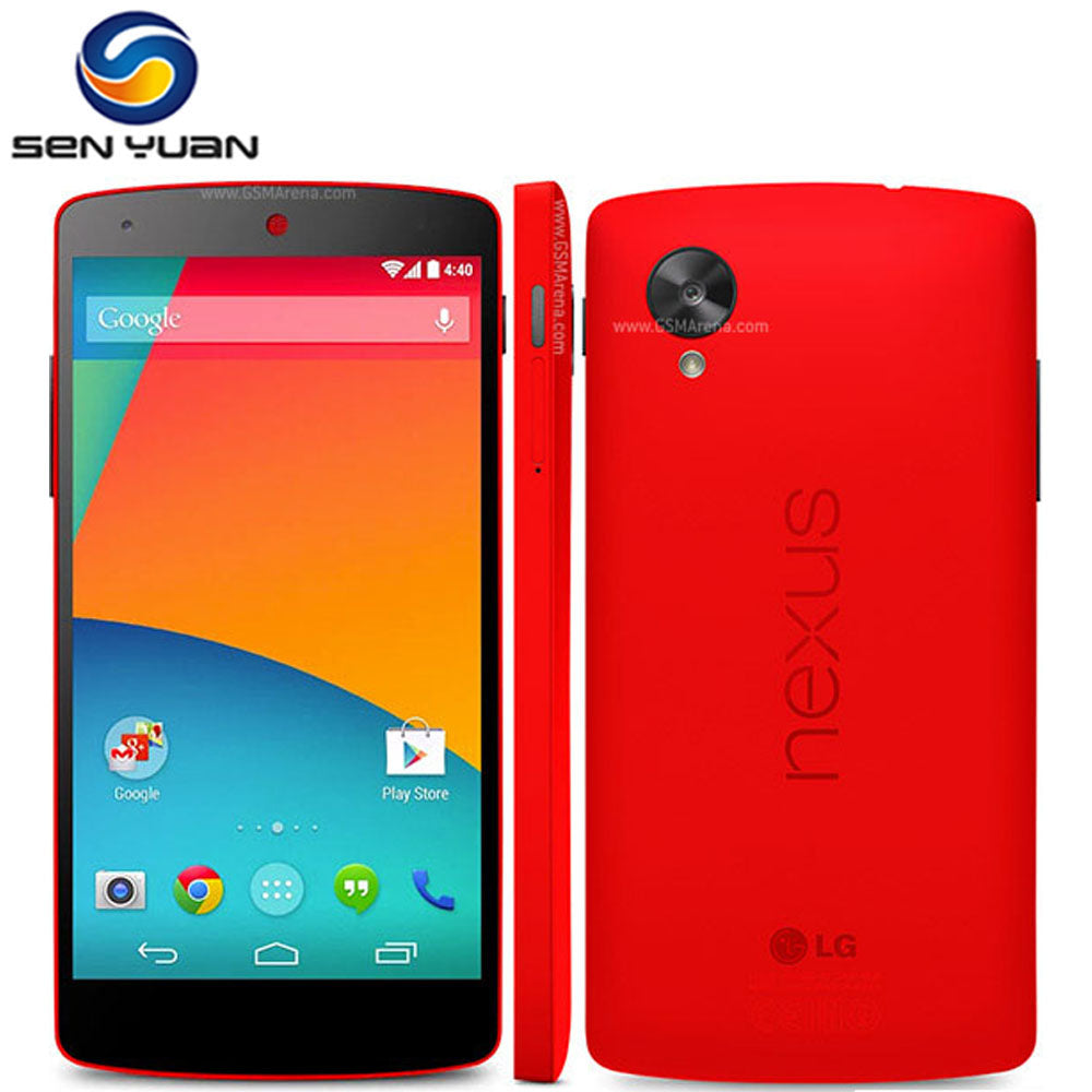 Original LG Nexus 5 mobile phone Android WIFI GPS 5.0" 8MP Quad-core 2GB RAM 16GB ROM D820 D821 Mobile phone cellphone