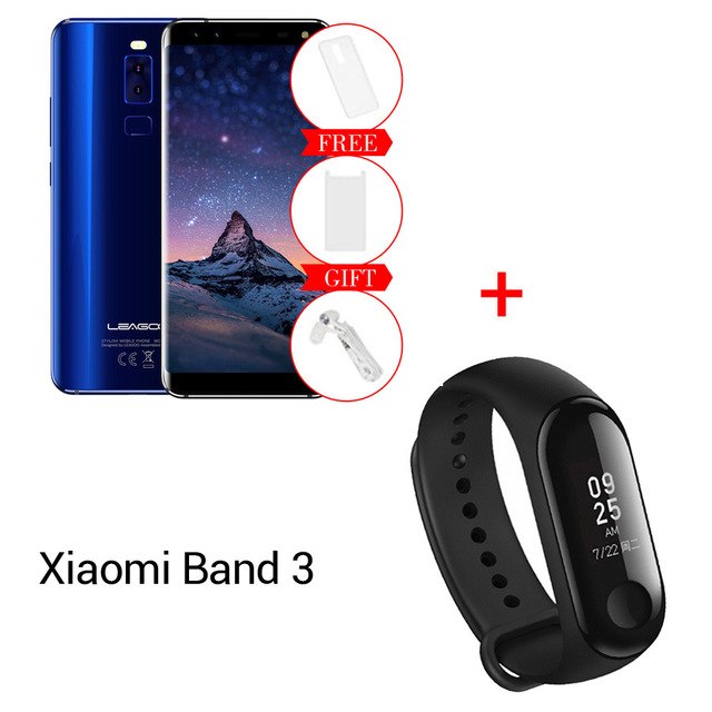 Original Leagoo S8 18:9 Display 5.7''HD MT6750T Octa Core Android 7.0 3GB RAM 32GB ROM Fingerprint 13MP 4 Cameras Mobile Phone