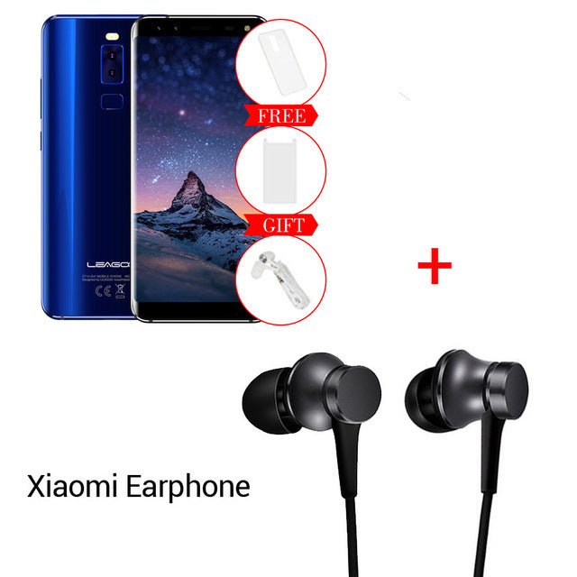 Original Leagoo S8 18:9 Display 5.7''HD MT6750T Octa Core Android 7.0 3GB RAM 32GB ROM Fingerprint 13MP 4 Cameras Mobile Phone