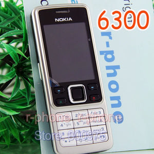 Original Nokia 6300 Mobile Phone Unlocked Bluetooth Camera & English Arabic Russian keyboard