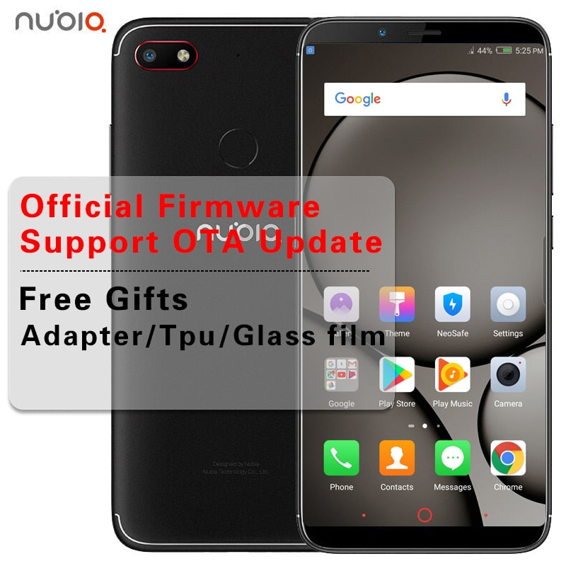 Original Nubia V18 Snapdragon 625 Octa Core 2.0GHz Face ID Mobile Phone 4GB RAM 64GB ROM 6.01'' 2160x1080 Android 7.1 Dual SIM