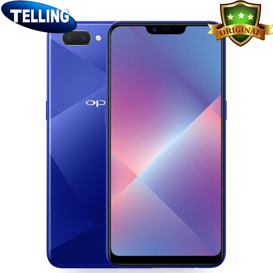 Original OPPO A5 Mobile Phone 4G LTE Android 8.1 SDM450B Octa Core 4G RAM 64G ROM 6.2" 19"9 4230mAh 13MP Face Recognize