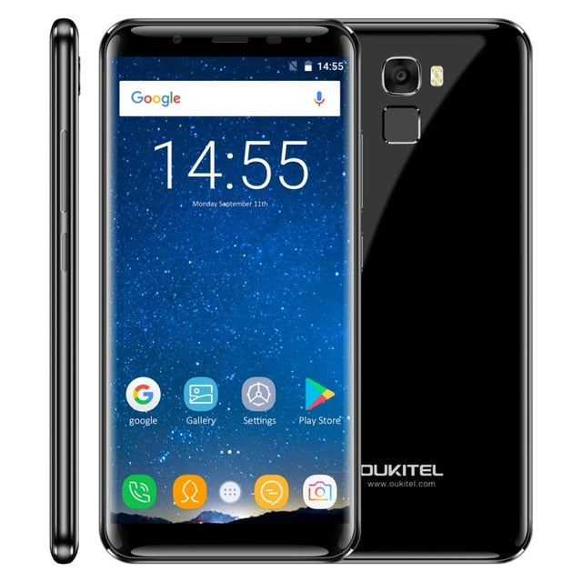 Original Oukitel K5000 4G LTE Mobile Phone 4GB RAM 64GB ROM MT6750V Octa Core Android 7.0 5.7''HD 5000mAh 16MP Fingerprint OTG