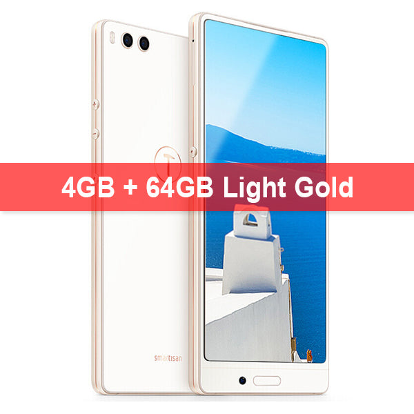 Original Smartisan Nut 3 Mobile Phone 5.99'' 4GB ROM 64GB RAM Snapdragon 625Dual Rear Camrea 13.0MP 4000mAh Face ID Phone