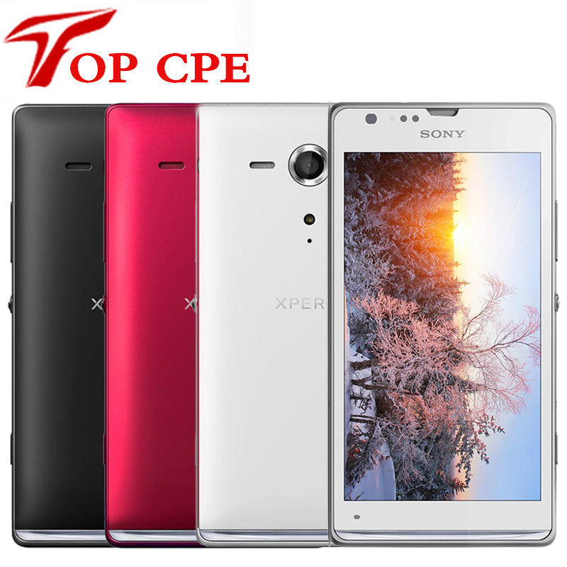 Original Sony Xperia SP M35h C5303 Unlocked 4G Mobile phone 4.6" TouchScreen Dual Core 1G RAM 8GB ROM 8MP Wifi 1080P Smartphone