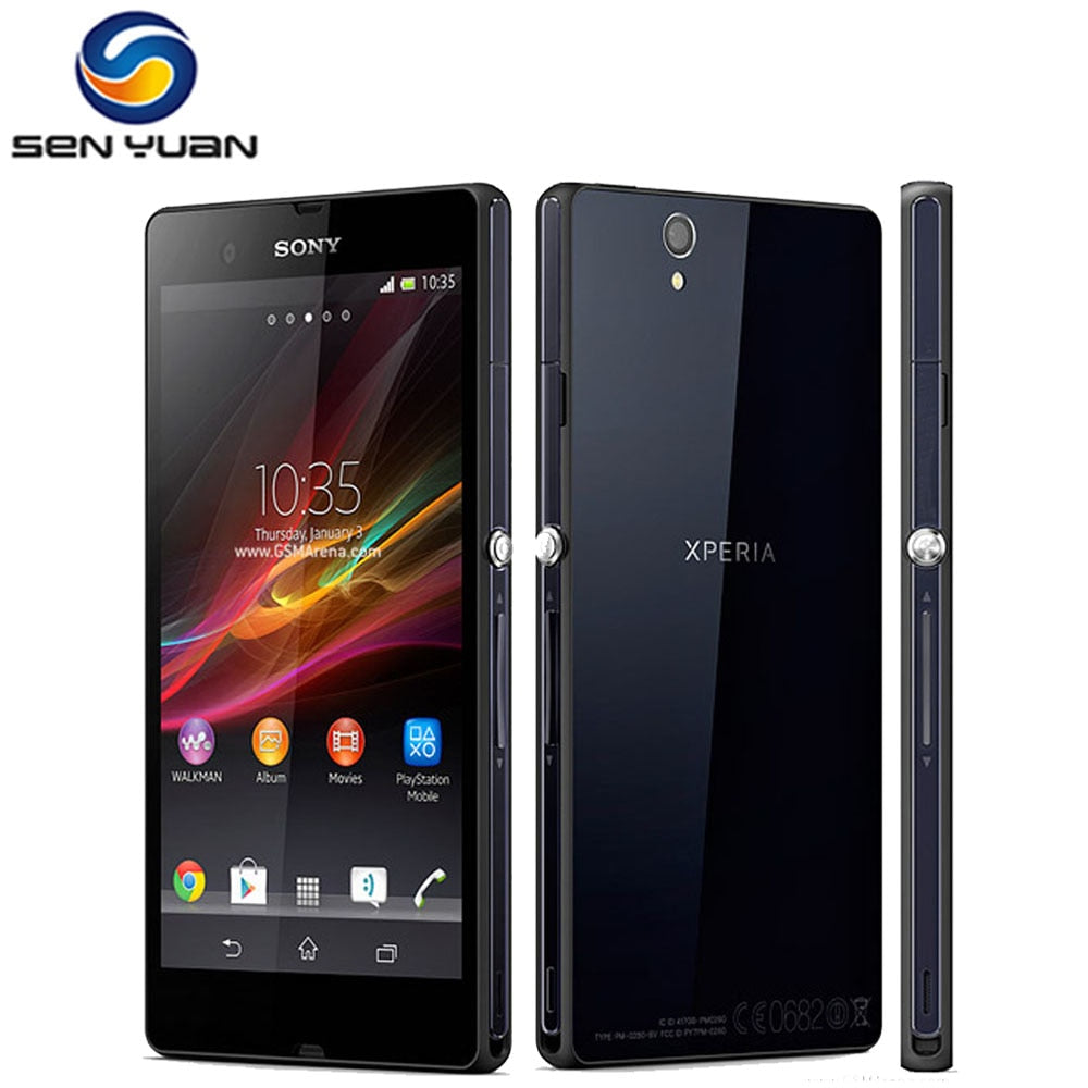 Original Sony Xperia Z L36h C6603 3G&4G Mobile phone 5.0" Quad-Core 2G RAM 16GB ROM  13.1MP Camera Unlocked Cell Phone