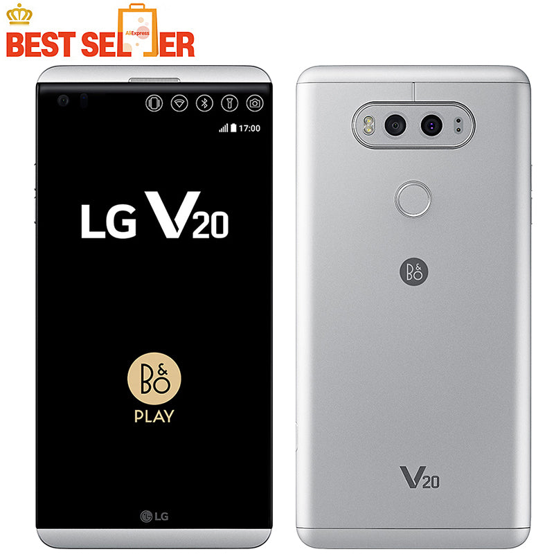 Original Unlocked LG V20 H990N 4G GSM LTE Mobile Phones Qualcomm Snapdragon 820 Android Dual Sim RAM 4GB ROM 64GB 5.7" Dual 16MP