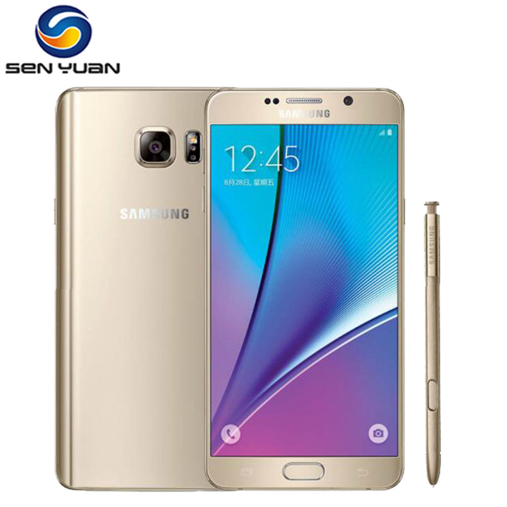 Original Unlocked Samsung Galaxy Note 5 N920A N920P Mobile Phone 4GB RAM 32GB ROM 16MP 5.7 ''WIFI GPS WIFI 4G LTE Cell Phone