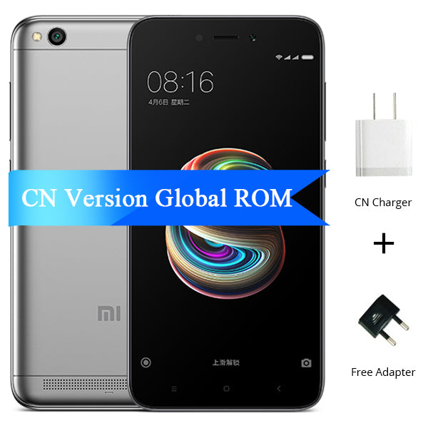 Original Xiaomi Redmi 5A 5 A 3GB RAM 32GB ROM Mobile Phone Snapdragon 425 Quad Core 5.0" 13.0MP Camera 4G LTE 3000mAh MIUI 9