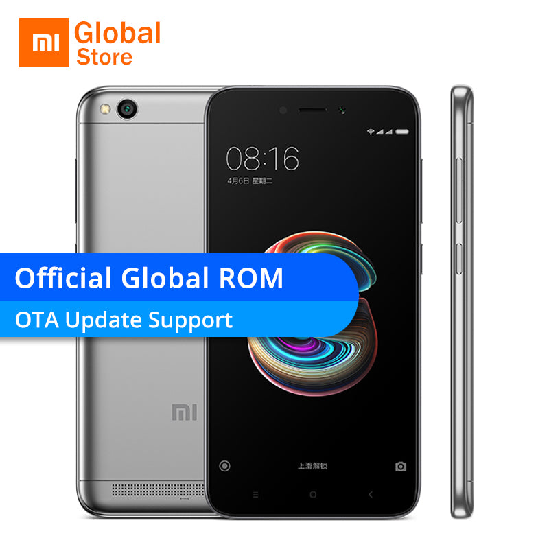 Original Xiaomi Redmi 5A 5 A 3GB RAM 32GB ROM Mobile Phone Snapdragon 425 Quad Core 5.0" 13.0MP Camera 4G LTE 3000mAh MIUI 9