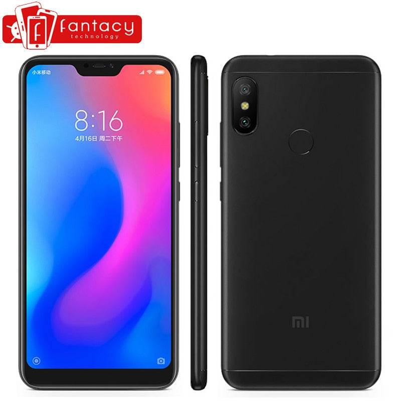 Original Xiaomi Redmi 6 Pro 4GB 64GB Snapdragon 625 Octa Core 5.84'' 19:9 Full Screen Mobile Phone AI Dual Camera 12MP+5MP