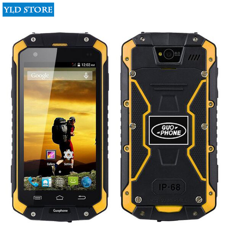 Original guophone V9 IP68 Rugged Waterproof cell Phone MTK6572 Android 4.4 4.5"IPS 512MB+4GB WCDMA 3G mobile Phone discovery