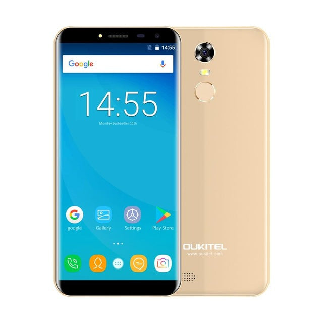 Oukitel C8 4G 5.5'' 18:9 Aspect Ratio Infinity Display mobile phone Android 7.0 2GB RAM 16GB Quad Core 3000mAh 13MP Fingerprint