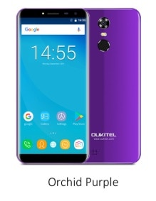 Oukitel C8 Mobile Phone 5.5"HD 18:9 Infinity Display 2GB+16GB Android 7.0 MTK6580A Quad Core 13.0MP2.0MP 3000mAh 3G Smartphone