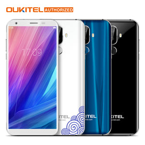 Oukitel K5 4G 5.7 inch 18:9 Display MTK6737T Mobile Phone Android 7.0 2G 16G Quad Core 4000mAh 3 Cameras Fingerprint Smartphone