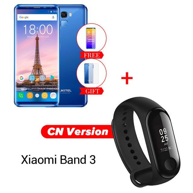 Oukitel K5000 18:9 Infinity Display 4G RAM 64G ROM MT6750V Octa Core 5.7'' 5000mAh Fast Charge Fingerprint 4G LTE Mobile Phone