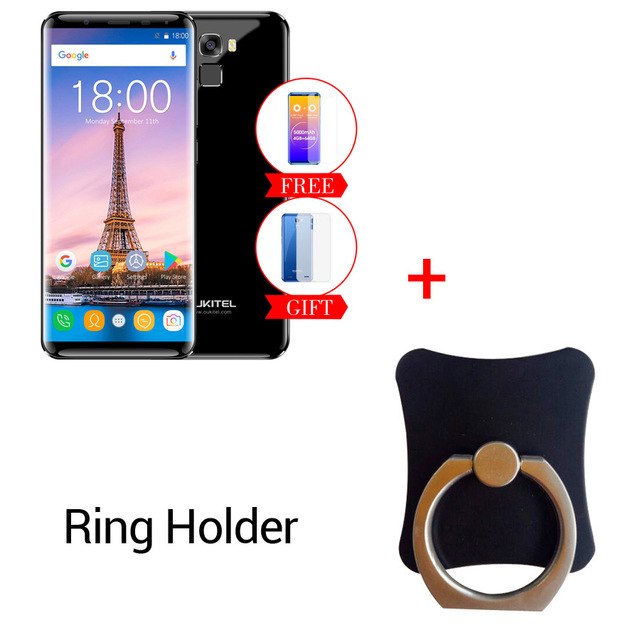 Oukitel K5000 18:9 Infinity Display 4G RAM 64G ROM MT6750V Octa Core 5.7'' 5000mAh Fast Charge Fingerprint 4G LTE Mobile Phone