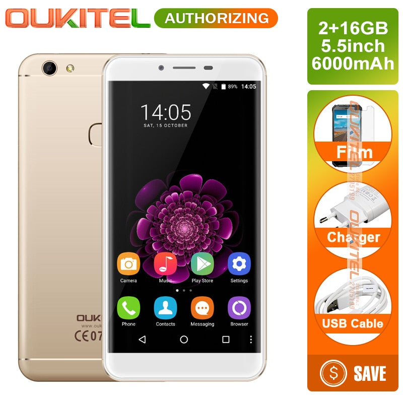 Oukitel U15S Mobile Phone 4G +32G MTK6750T Octa Core Cellphone Android 6.0 FingerPrint 13MP Camera 5.5" FHD 4G Smartphone