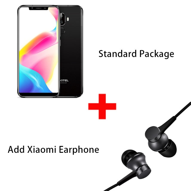 Oukitel U18 5.85" Full Display Mobile Phone Android 7.0 MTK6750T Octa Core 4GB 64GB Dual Camera Fingerprint Face ID smartphone