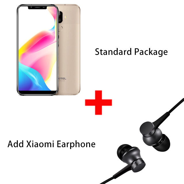 Oukitel U18 5.85" Full Display Mobile Phone Android 7.0 MTK6750T Octa Core 4GB 64GB Dual Camera Fingerprint Face ID smartphone