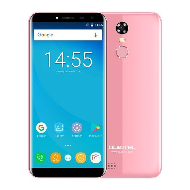 Oukitel c8 5.5inch HD Edge less Infinity Display Smartphone Android 7.0 3000mAh 2GB+16GB Fingerprint 13MP Quad core mobile phone