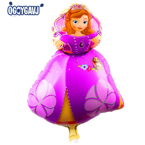 QGQYGAVJ 70cm*53cm Wholesale aluminum film balloon party decorated with helium balloon queen Sophia Princess shape