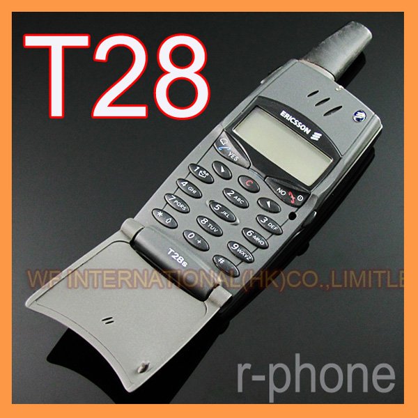 Refurbished Original  Ericsson T28 T28s Mobile cell Phone 2G GSM 900/1800 Unlocked Black & Can't use in USA