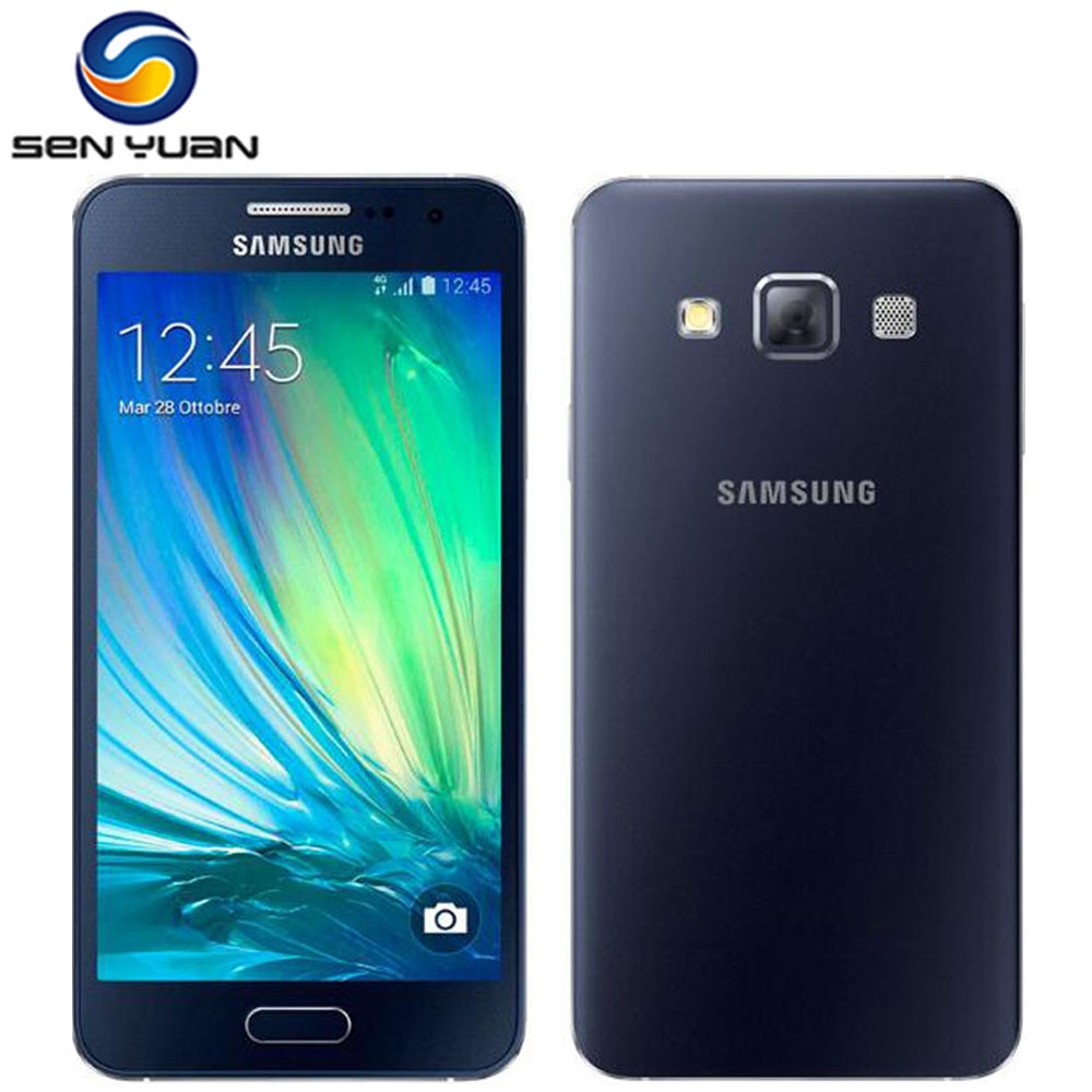 Samsung Galaxy A3 A3000 Original Unlocked 4G Mobile Phone Dual Sim Quad Core 4.5" 8MP  16GB ROM WIFI GPS cell phone