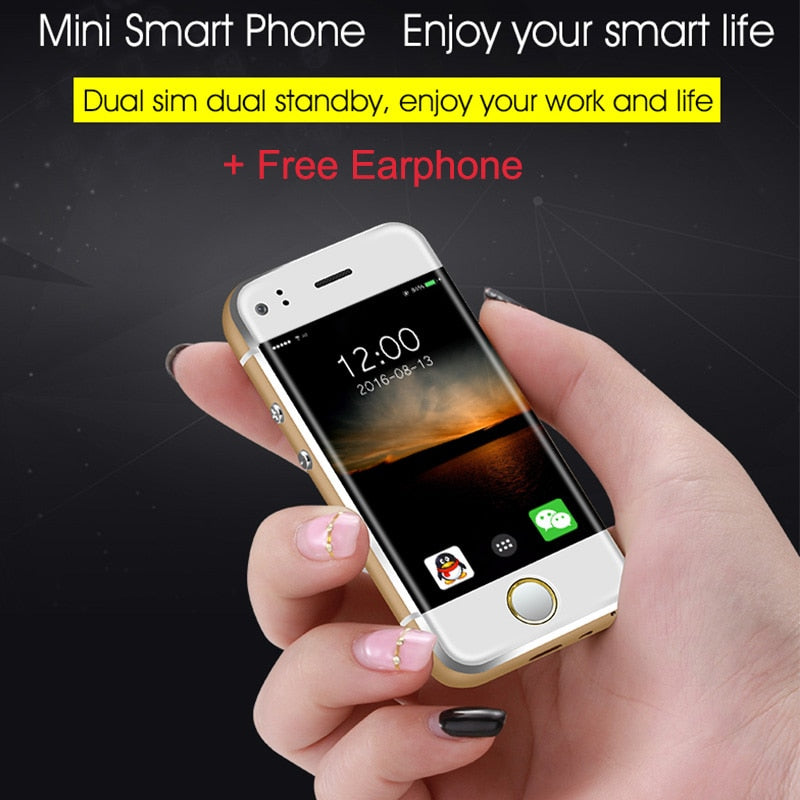 Small Mini Student Android Smart Slim Mobile Phone MTK6572 Dual Core 2.0MP Dual SIM Dual Standby Unlocked Pocket For Lady P117