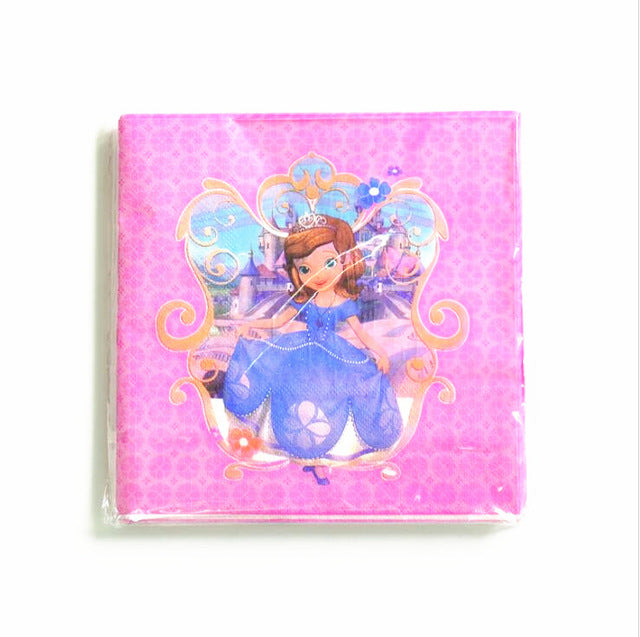 Sophia Kids Birthday Party Decoration princess Sophia theme Party Supplies Baby Birthday Party