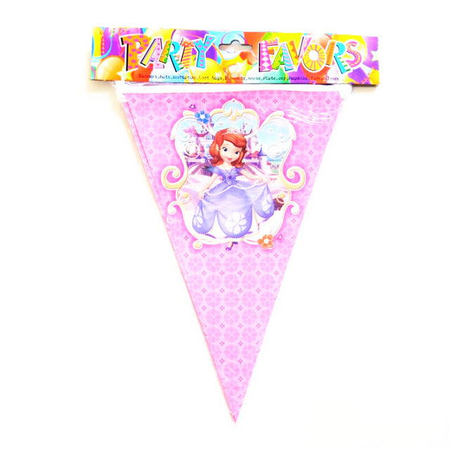 Sophia Kids Birthday Party Decoration princess Sophia theme Party Supplies Baby Birthday Party