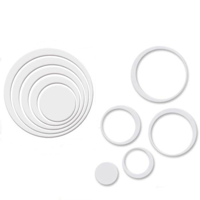 Trustwothy  1 Set Indoors Decoration Circles Creative Stereo Removable 3D DIY Wall Stickers  Sophia