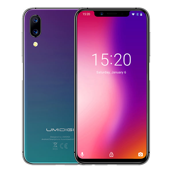 UMIDIGI ONE Global version 5.9"fullsurface mobile phone Android 8.1 P23 Octa Core 4GB 32GB smartphone 12MP+5MP Dual 4G cellphone