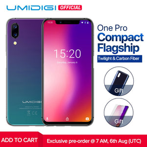 UMIDIGI One Pro Global Band 5.9" Android 8.1 mobile phone wireless charge 4GB 64GB P23 Octa Core smartphone 12MP+5MP Dual 4G NFC