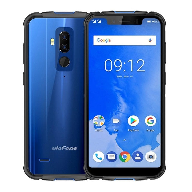 Ulefone Armor 5 IP68 Waterproof Mobile Phone Android 8.1 5.85" HD+ Octa Core 4GB+64GB NFC Face ID Wireless Charge Smartphone