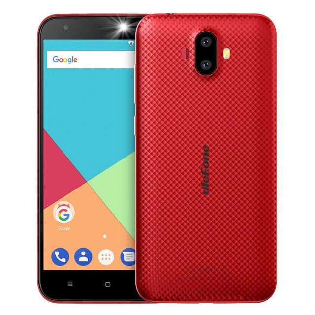 Ulefone S7 Pro 2GB RAM+16GB ROM Dual Camera Mobile Phone 5.0 inch HD MTK6580 Quad Core Android 7.0  13MP Cam 3G WCDMA Cellphone