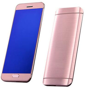 Ultra thin light credit card student lady mobile phone touch key metal body anti lost BT dialer spare cellphone