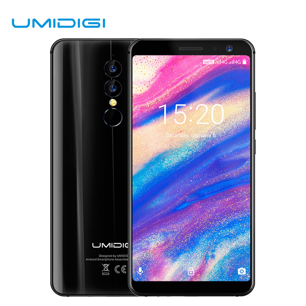 Umidigi A1 Pro 5.5 Inch 18:9 Full Screen 4G Mobile Phone Android 8.1 MTK6739 Quad Core 3GB+16GB Dual Camera 3150mAh Smartphone